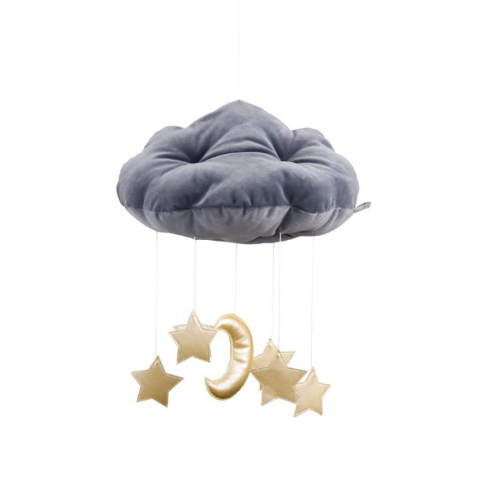 oblacik sivy 3 dadaboom sk <strong>Závesná dekorácia obláčika s mesiacom a hviezdičkami </strong>nad detskú postieľku<strong>,</strong> posteľ či detský kútik je elegantným doplnkom do každej detskej izby.