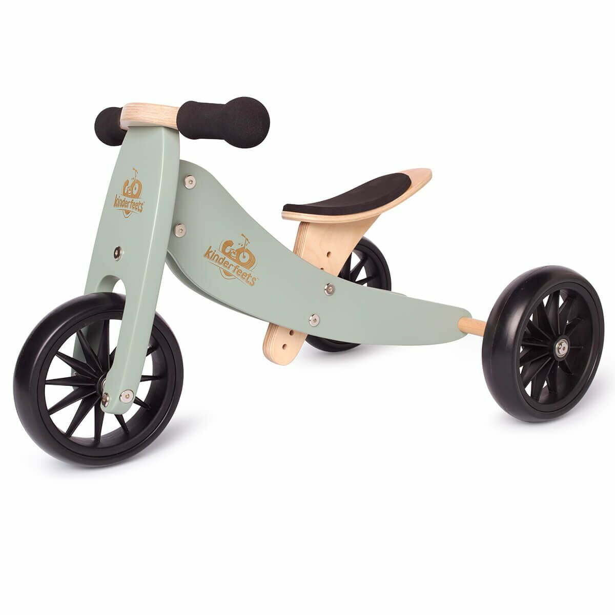 Dreveny balancny bicykel Kinderfeets® Tiny Tot 2v1 dadaboom sk zelena